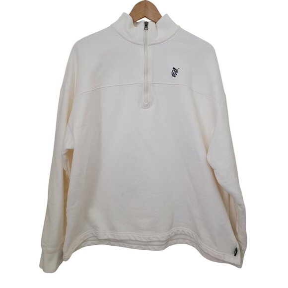 Puma X Quiet Golf Warm-White 1/4 Zip Pullover Sweatshirt Men's XL - Picture 1 of 10
